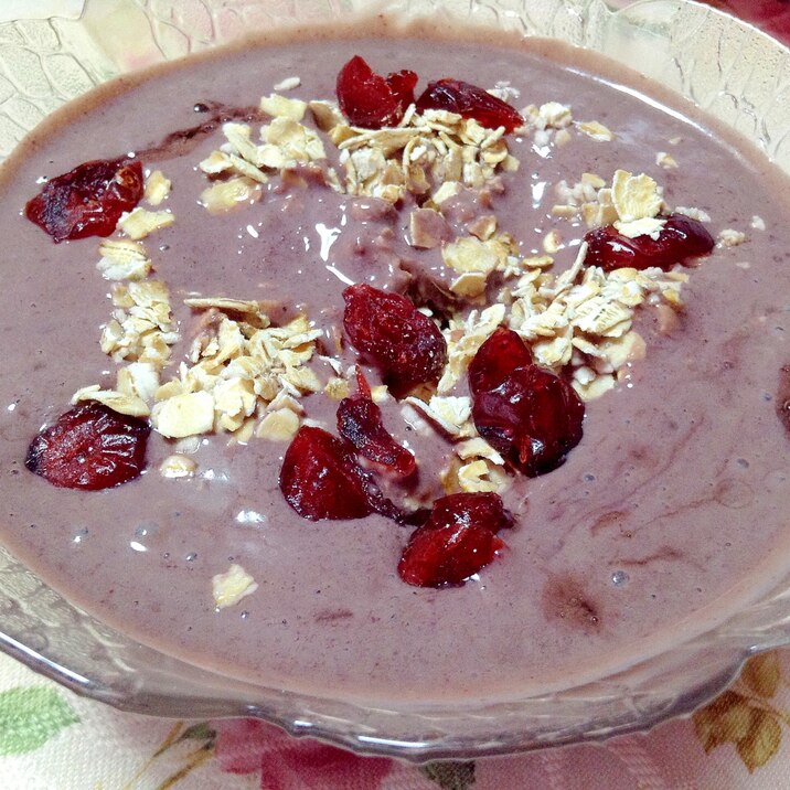 朝食に アサイー クランベリー オートミール レシピ 作り方 By やなママ 楽天レシピ